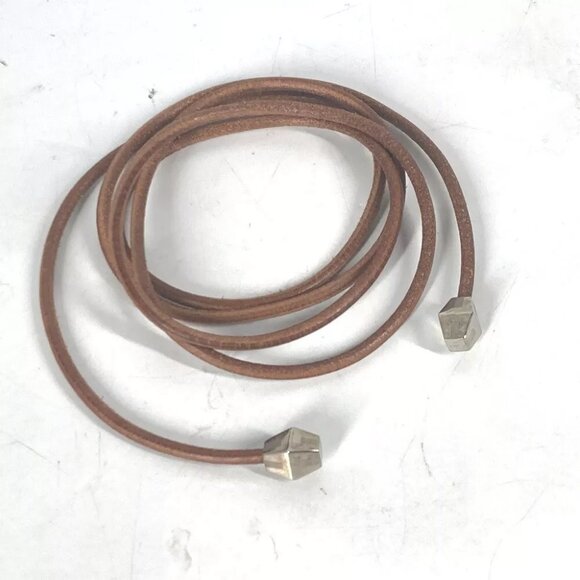 HERMES String belt belt Leather Beige - Picture 1 of 6
